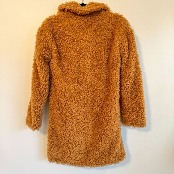 NWOT! J.Crew The Textured Teddy Coat - Caramel (Tan) | Size XXS - Picture 4 of 12